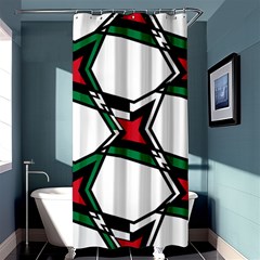 Abstract Pattern Geometric Backgrounds   Shower Curtain 36  X 72  (stall)  by Eskimos