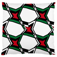 Abstract Pattern Geometric Backgrounds   Large Flano Cushion Case (one Side) by Eskimos