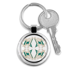 Abstract Pattern Geometric Backgrounds   Key Chain (round) by Eskimos