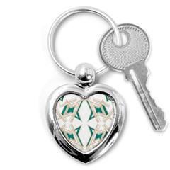 Abstract Pattern Geometric Backgrounds   Key Chain (heart) by Eskimos