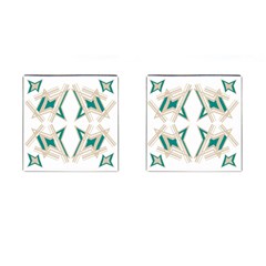 Abstract Pattern Geometric Backgrounds   Cufflinks (square) by Eskimos