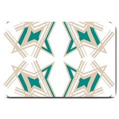 Abstract Pattern Geometric Backgrounds   Large Doormat  by Eskimos