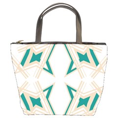 Abstract Pattern Geometric Backgrounds   Bucket Bag by Eskimos