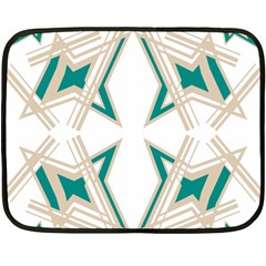 Abstract Pattern Geometric Backgrounds   Fleece Blanket (mini) by Eskimos