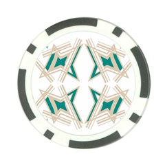 Abstract Pattern Geometric Backgrounds   Poker Chip Card Guard (10 Pack) by Eskimos