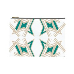 Abstract Pattern Geometric Backgrounds   Cosmetic Bag (large) by Eskimos