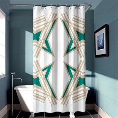 Abstract Pattern Geometric Backgrounds   Shower Curtain 36  X 72  (stall)  by Eskimos