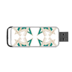 Abstract Pattern Geometric Backgrounds   Portable Usb Flash (two Sides) by Eskimos