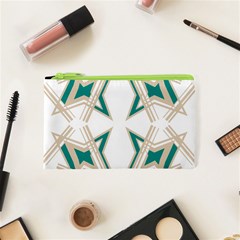 Abstract Pattern Geometric Backgrounds   Cosmetic Bag (xs) by Eskimos