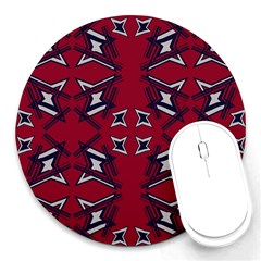 Abstract Pattern Geometric Backgrounds   Round Mousepads by Eskimos