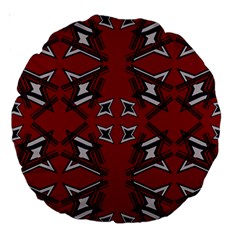 Abstract Pattern Geometric Backgrounds   Large 18  Premium Round Cushions by Eskimos