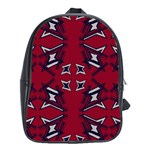 Abstract pattern geometric backgrounds   School Bag (XL) Front