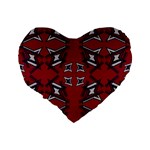 Abstract pattern geometric backgrounds   Standard 16  Premium Heart Shape Cushions Back