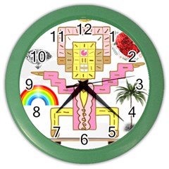 Music And Other Stuff Color Wall Clock