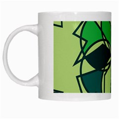 Abstract Pattern Geometric Backgrounds   White Mugs by Eskimos