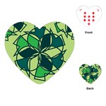 Abstract pattern geometric backgrounds   Playing Cards Single Design (Heart) Front