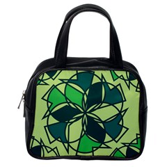 Abstract Pattern Geometric Backgrounds   Classic Handbag (one Side) by Eskimos