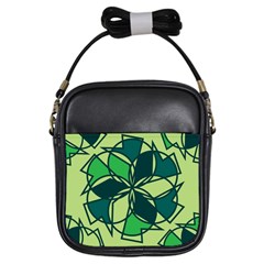 Abstract Pattern Geometric Backgrounds   Girls Sling Bag by Eskimos