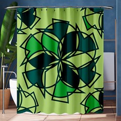 Abstract Pattern Geometric Backgrounds   Shower Curtain 60  X 72  (medium)  by Eskimos