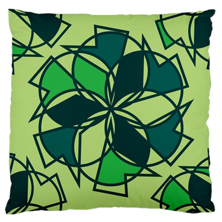 Abstract pattern geometric backgrounds   Large Cushion Case (One Side)