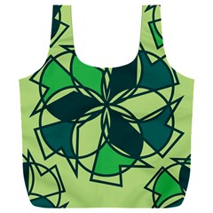 Abstract Pattern Geometric Backgrounds   Full Print Recycle Bag (xxl) by Eskimos