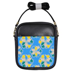 Abstract Pattern Geometric Backgrounds   Girls Sling Bag by Eskimos