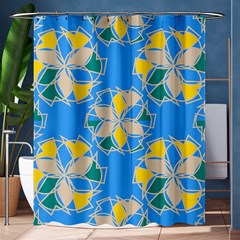 Abstract Pattern Geometric Backgrounds   Shower Curtain 60  X 72  (medium)  by Eskimos