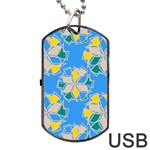 Abstract pattern geometric backgrounds   Dog Tag USB Flash (Two Sides) Front