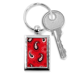 Floral Pattern Paisley Style Paisley Print   Key Chain (rectangle) by Eskimos