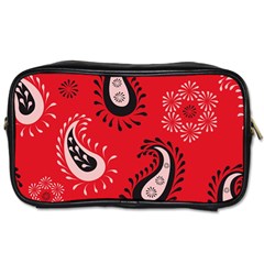 Floral Pattern Paisley Style Paisley Print   Toiletries Bag (two Sides) by Eskimos