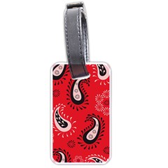 Floral Pattern Paisley Style Paisley Print   Luggage Tag (one Side) by Eskimos