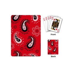 Floral Pattern Paisley Style Paisley Print   Playing Cards Single Design (mini) by Eskimos