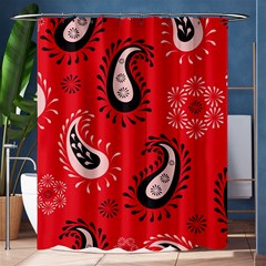 Floral Pattern Paisley Style Paisley Print   Shower Curtain 60  X 72  (medium)  by Eskimos