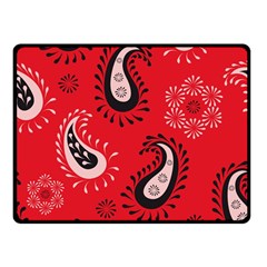 Floral Pattern Paisley Style Paisley Print   Double Sided Fleece Blanket (small)  by Eskimos