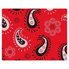 Floral Pattern Paisley Style Paisley Print   Double Sided Flano Blanket (medium)  by Eskimos