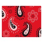 Floral pattern paisley style Paisley print.  Double Sided Flano Blanket (Large)  80 x60  Blanket Front