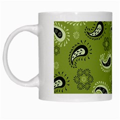 Floral Pattern Paisley Style Paisley Print   White Mugs by Eskimos