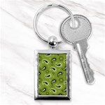 Floral pattern paisley style Paisley print.  Key Chain (Rectangle) Front