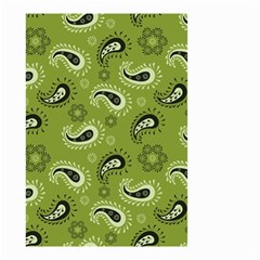 Floral Pattern Paisley Style Paisley Print   Small Garden Flag (two Sides) by Eskimos