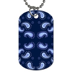 Floral Pattern Paisley Style Paisley Print   Dog Tag (one Side) by Eskimos