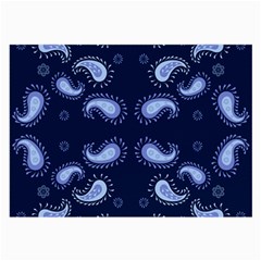 Floral Pattern Paisley Style Paisley Print   Large Glasses Cloth (2 Sides) by Eskimos