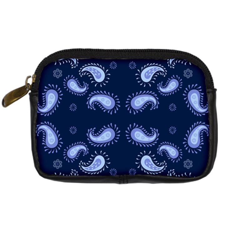 Floral pattern paisley style Paisley print.  Digital Camera Leather Case