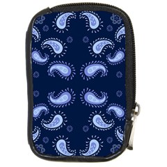 Floral Pattern Paisley Style Paisley Print   Compact Camera Leather Case by Eskimos