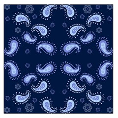 Floral Pattern Paisley Style Paisley Print   Large Satin Scarf (square) by Eskimos