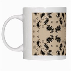 Floral Pattern Paisley Style Paisley Print   White Mugs by Eskimos