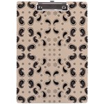 Floral pattern paisley style Paisley print.  A4 Clipboard Front