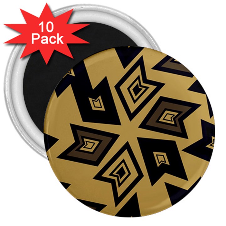 Abstract pattern geometric backgrounds   3  Magnets (10 pack) 