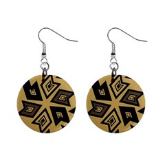 Abstract Pattern Geometric Backgrounds   Mini Button Earrings by Eskimos