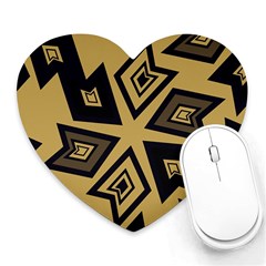 Abstract Pattern Geometric Backgrounds   Heart Mousepads by Eskimos