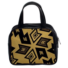 Abstract Pattern Geometric Backgrounds   Classic Handbag (two Sides) by Eskimos